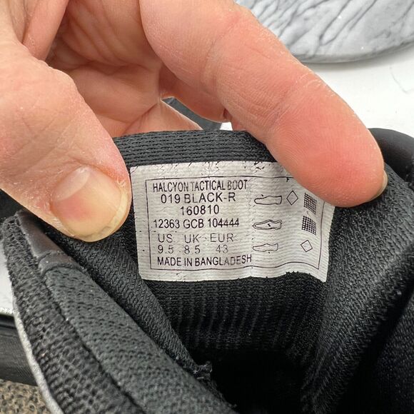 5.11 Tactical Boots Mens 9.5 Halcyon Stealth Black Waterproof Military Mid Top main image 13